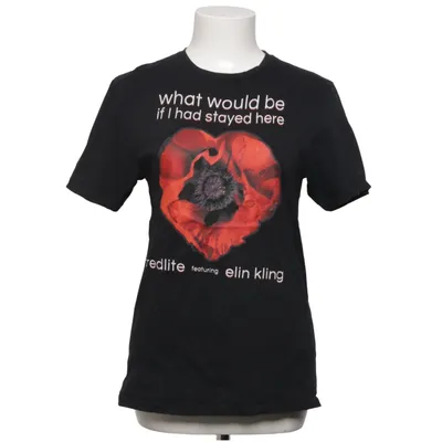 T-shirt (Svart, Röd) från Gildan Softstyle Bomull