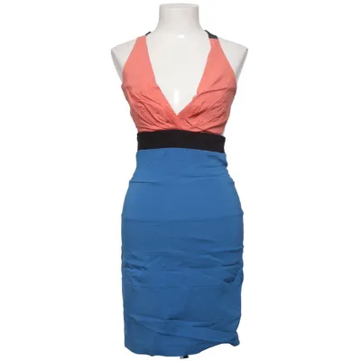 Jurk (Blauw, Zwart, Oranje) van Rare Elastaan, Polyamide, Viscose