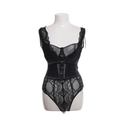 Lingerie body (Black) from Queen Nyakim Elastane, Polyester, Cotton, Polyamide