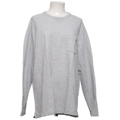Långärmad t-shirt (Grå) från Dressmann Bomull, Polyester, Viskos
