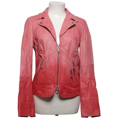Bikerjakke (Rød) fra Biba Læder, Polyester