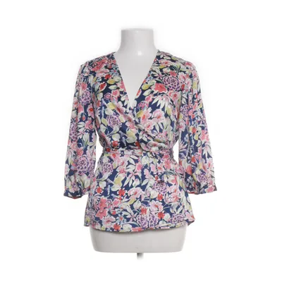 Wikkelblouse (Blauw, Meerkleurig) van VILA Clothes Polyester