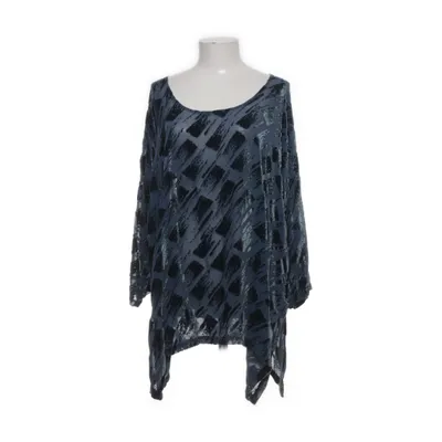Blouse (Blue, Black) from Grizas Silk