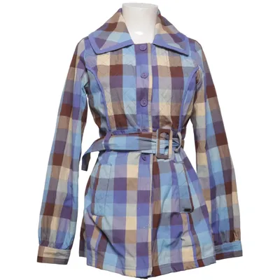 Trenchcoat (Blå, Brun, Flerfärgad) från Nümph Bomull, Polyester