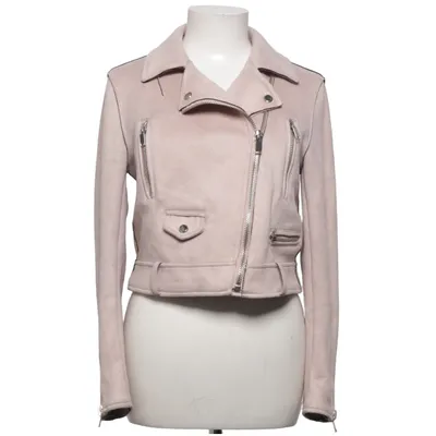 Bikerjacke (Pink) von Zara Basic Outerwear Elasthan, Polyester
