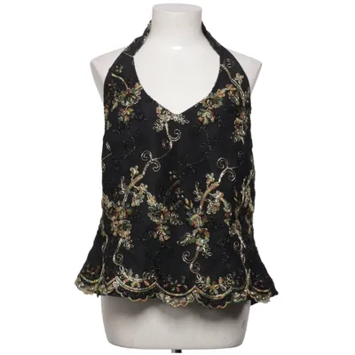 Halter neck top (Black, Multicolored) from Höpfner Acetate, Polyamide, Polyester