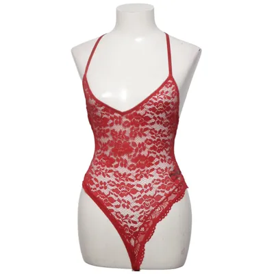 Body (Rood) van ASOS Design Katoen, Elastaan, Polyamide