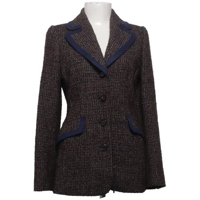 Blazer (Brown, Blue, Multicolored) from Rena Lange Alpaca wool, Cupro, Polyamide