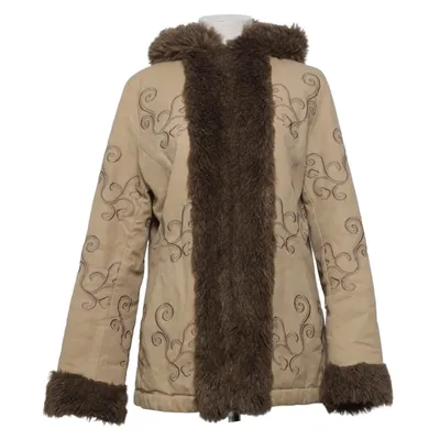 Shearling jacket (Beige, Brown) from Jensen Women Only Cotton
