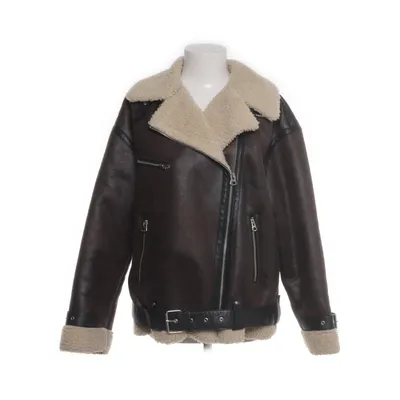 Shearlingjacka (Brun, Beige, Svart) från Zara Polyester, Polyuretan