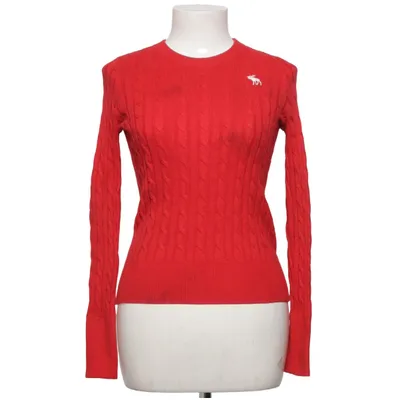 Sweater (Red) from Abercrombie & Fitch Cotton, Polyamide, Polyester