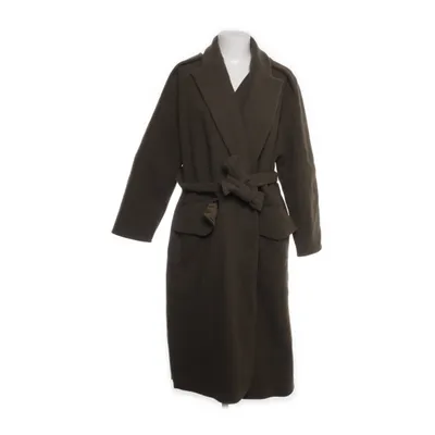 Frakke (Grøn) fra Zara Polyester, Uld