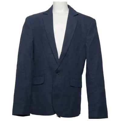 Blazer (Blauw) van H&M Katoen, Linnen, Polyester