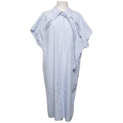 Blousejurk (Blauw, Wit) van Shein Curve Katoen, Polyester