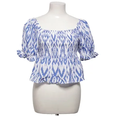 Haut (Bleu, Blanc) de DeFacto Woman Coton