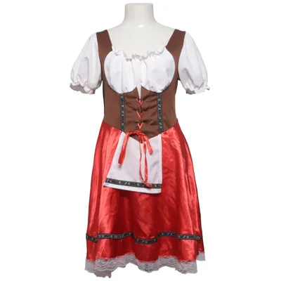 Dirndl (Rood, Wit, Bruin, Meerkleurig) van Smiffy's Polyester