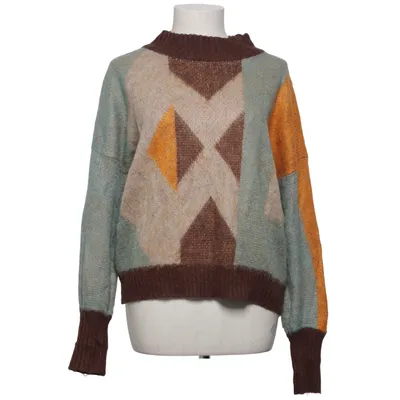 Sweater (Brun, Blå, Gul) fra VILA Akryl, Alpacauld, Polyamid