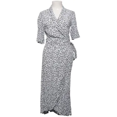 Wrap dress (White, Black) from Ganni Viscose