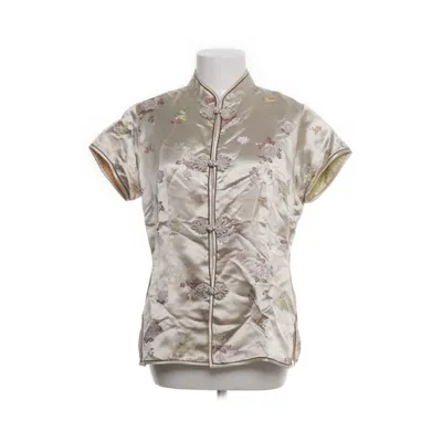 Cheongsam (Beige, Multicolored) from Indiska Polyamide, Viscose