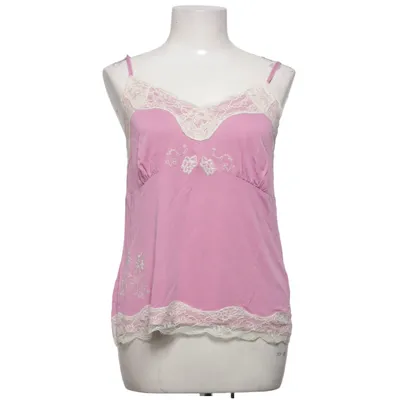 Pyjamastop (Pink, Hvid) fra Oui Viscose