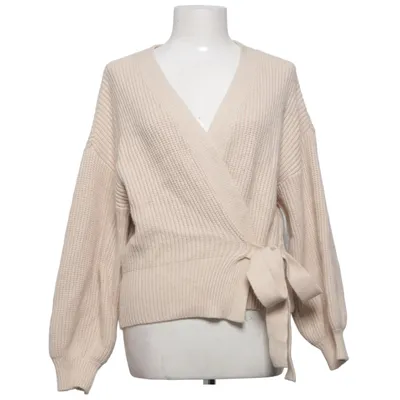 Cardigan cache-cœur (Beige) de Effeny Élasthane, Polyamide, Viscose
