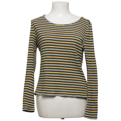 Långärmad t-shirt (Grön, Flerfärgad) från Monki Bomull, Elastan