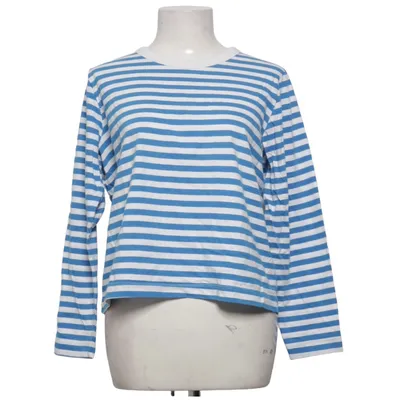 Lange mouwen shirt (Blauw, Wit) van H&M Katoen