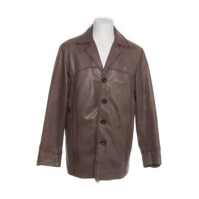 Läderkavaj (Brun) från Saki Collection Skinn, Polyester