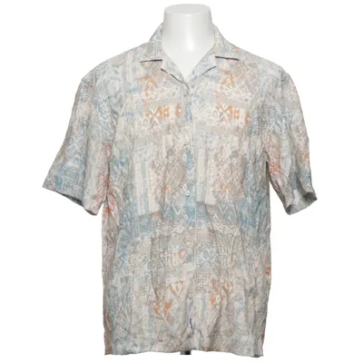 Korte mouwen shirt (Blauw, Beige, Meerkleurig) van Zara Polyamide, Viscose
