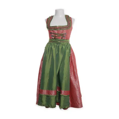 Dirndl (Green, Red, Multicolored) from Melega Cotton, Polyester