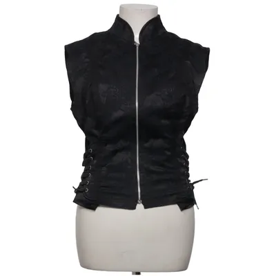 Vest (Black) from Cora Kemperman Acetate, Cotton, Elastane, Polyester