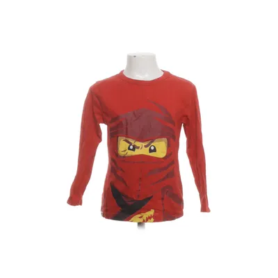 Långärmad t-shirt (Röd, Flerfärgad) från H&M Bomull