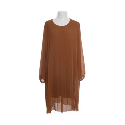 Jurk (Bruin) van Johanna Elastaan, Polyester, Viscose