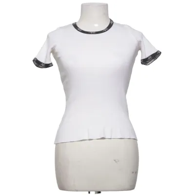 T-shirt (Hvid, Sort) fra Nina Ricci Bomuld, Elastan