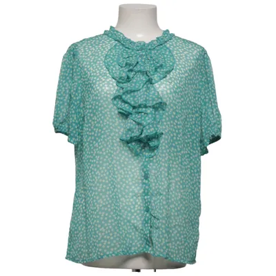 Blouse (Green, White) from Cream Polyester