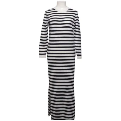 Robe longue (Noir, Blanc) de Jardin des Orangers Cachemire, Laine