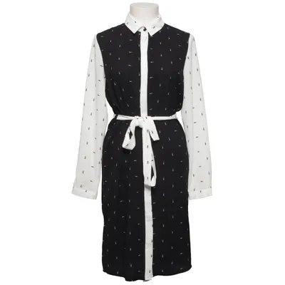 Skjortklänning (Svart, Vit) från Dorothy Perkins Elastan, Polyester