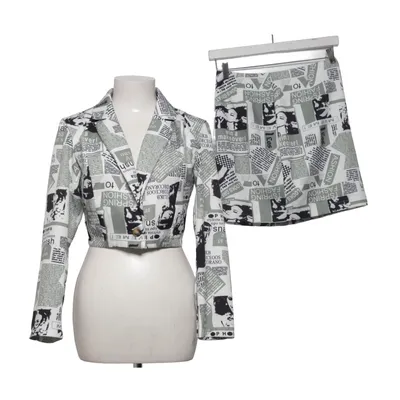 Set (Vit, Svart, Grå) från Shein Polyester