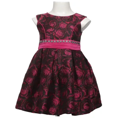 Kjole (Sort, Pink) fra Bonnie Jean Metallfiber, Polyester