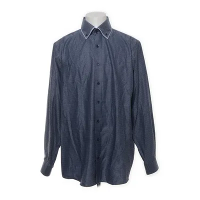 Buttondown-skjorta (Blå, Vit) från Lindbergh Bomull