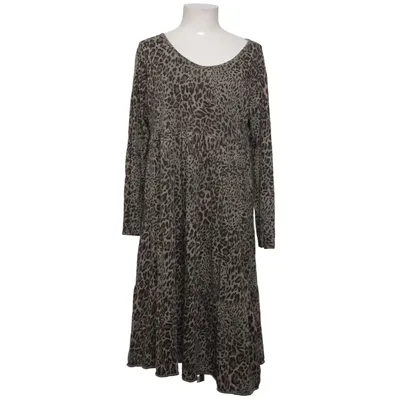 Dress (Brown, Gray) from Made in italy Cotton, Elastane