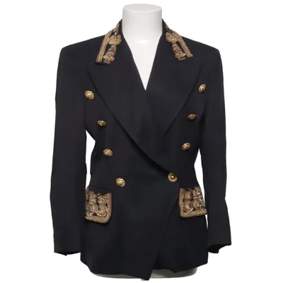 Blazer (Black, Gold) from Escada by Margaretha Ley Wool