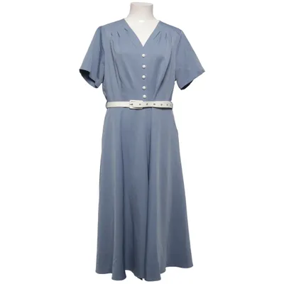 Wrap dress (Blue) from Voodoo Vixen Elastane, Polyester