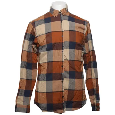 Flannel skjorte (Brun, Blå, Beige) fra Premium by Jack & Jones Lyocell, Økologisk bomuld