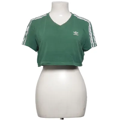 Crop top (Groen, Wit) van Adidas Katoen, Elastaan