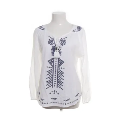 Blouse (Wit, Blauw) van Flash Woman Katoen
