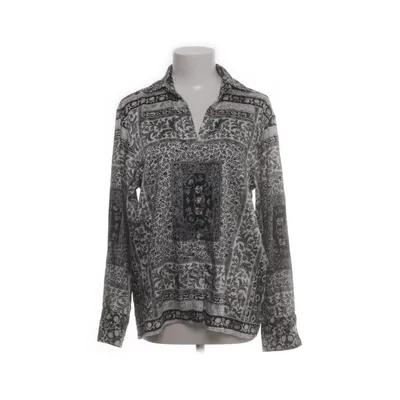 Bluse (Sort, Hvid) fra Zara Polyester