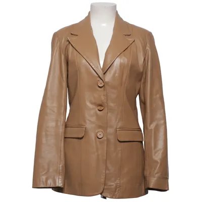 Leather blazer (Beige) from Roco Baroco Leather