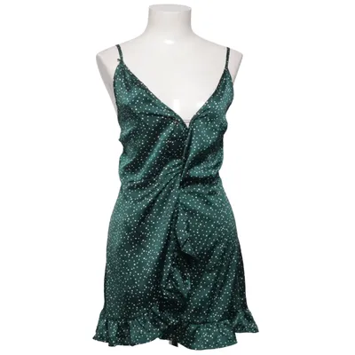 Slå-om-kjole (Grøn, Hvid) fra Polly Polyester