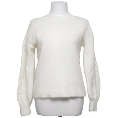Pull-over (Blanc) de Sézane Élasthane, Laine de mouton, Mohair, Polyamide